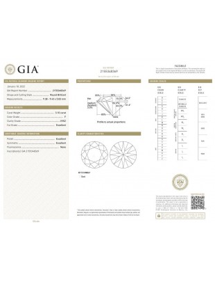 GIA 3.10cts F/VVS2