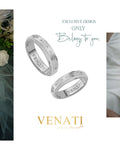 Morse code tailor made wedding ring