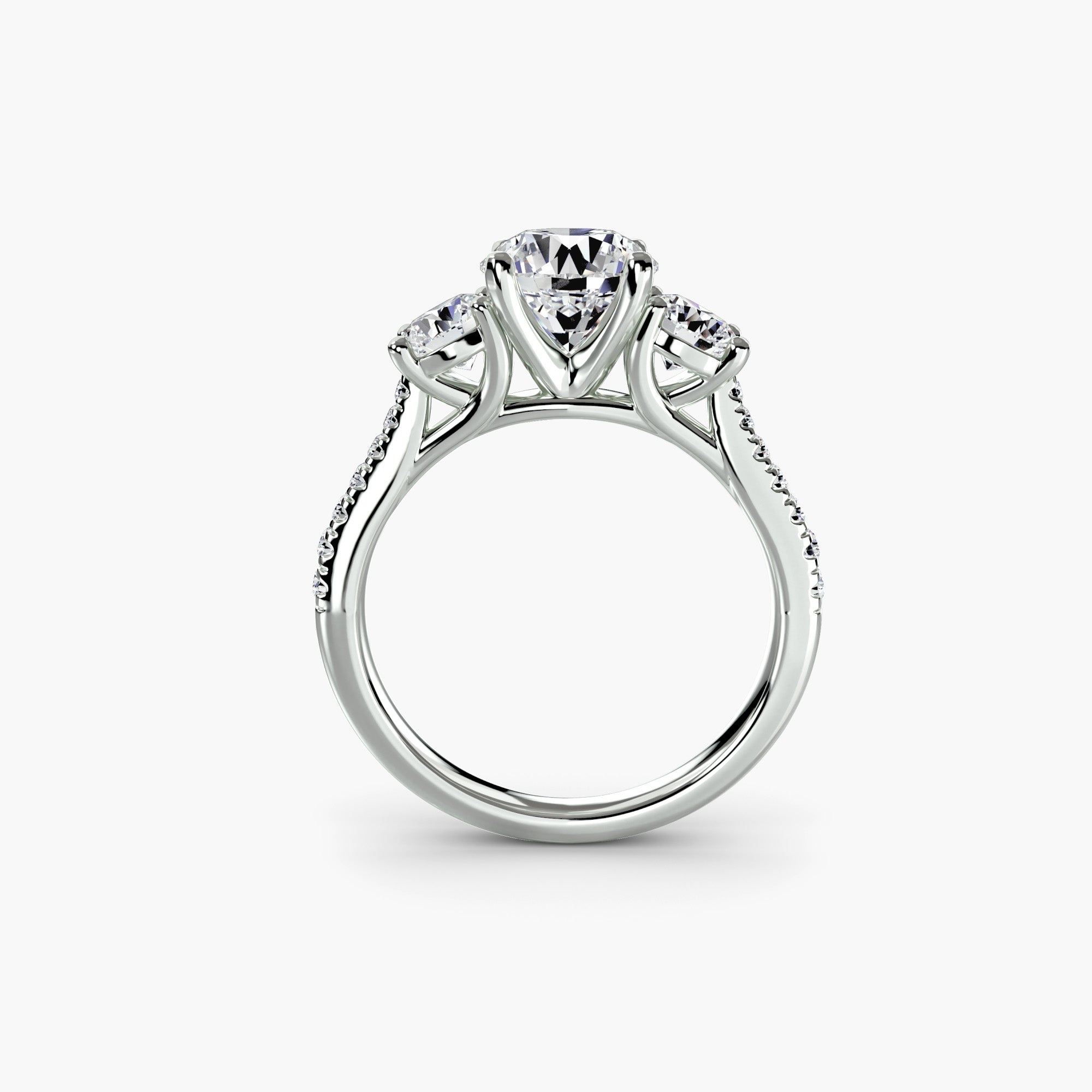Three-Stone with Pavé Band – VENATI