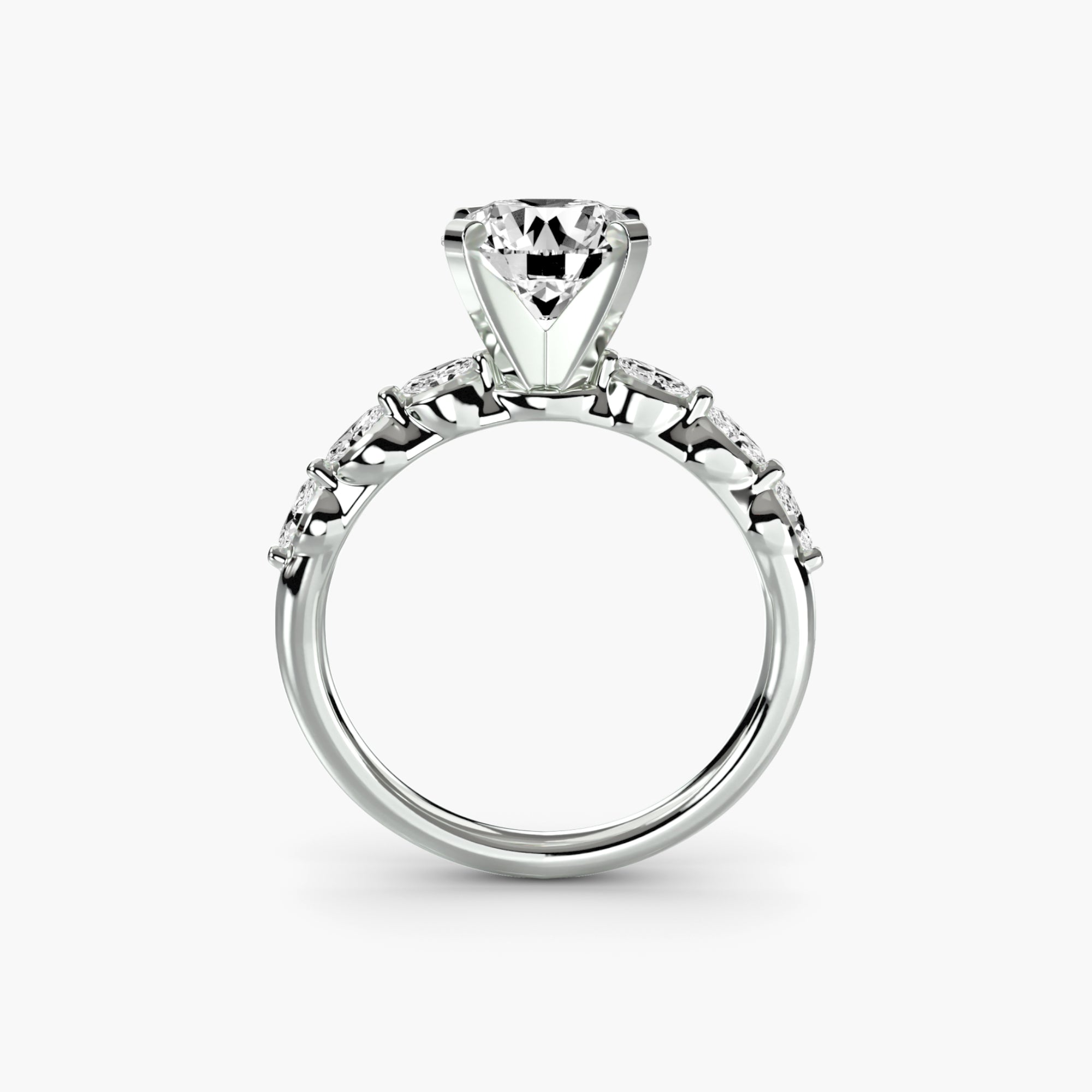 The Floral Accent Solitaire – VENATI