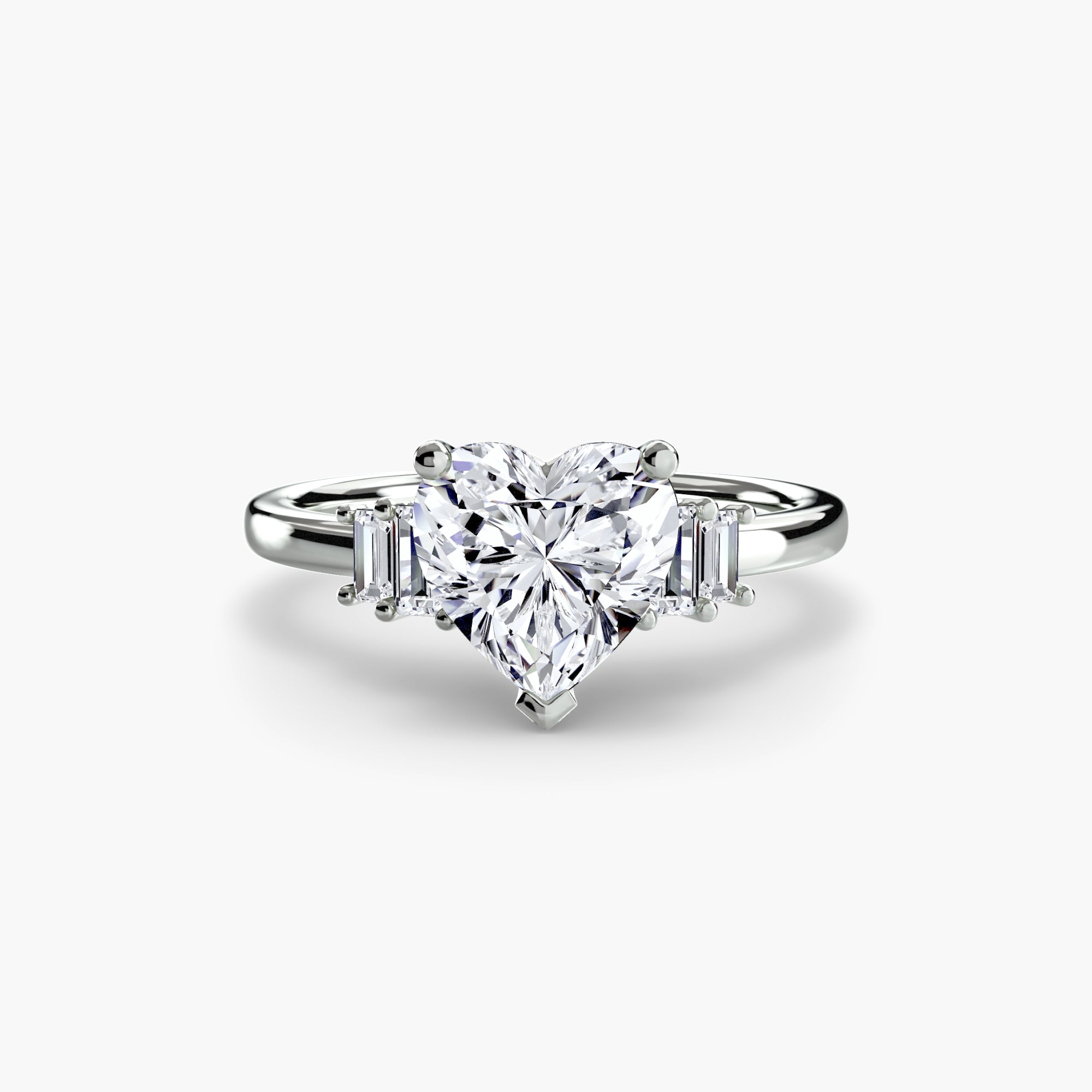 Baguette Accent Solitaire