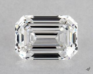 GIA EMERALD 0.88CTS E/VVS2
