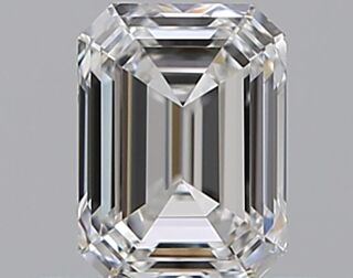 GIA EMERALD 0.52CTS F/VVS2