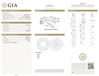 GIA ROUND 1.40cts D/VS1